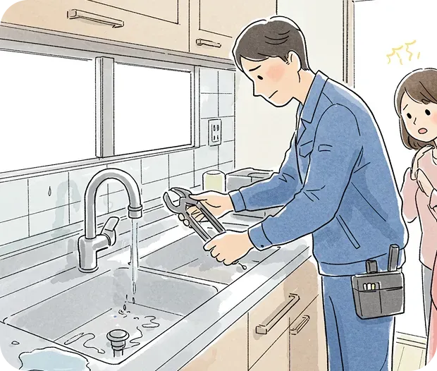 小さな修理の例